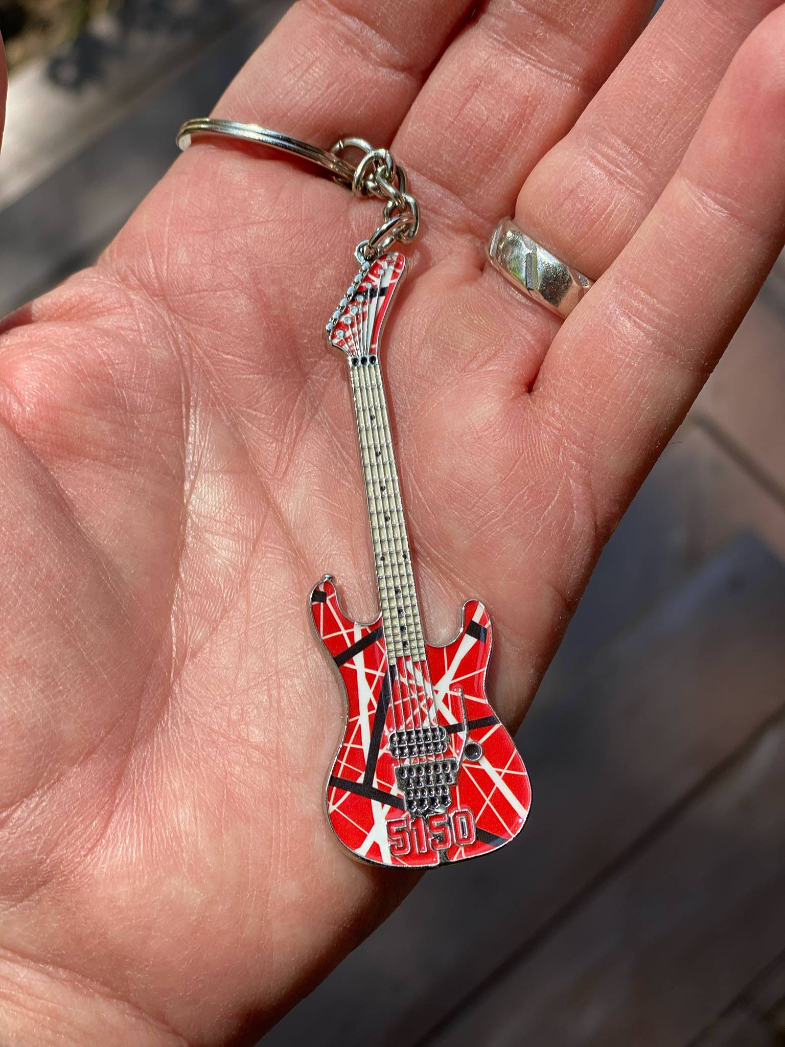 5150 Guitar Keychain