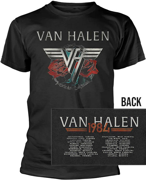 Van Halen Barbed Wire & Roses Tour Shirt