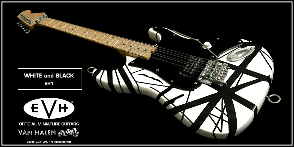EVH Black and White Mini Guitar