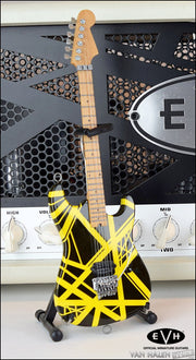 EVH Black and Yellow Mini Guitar