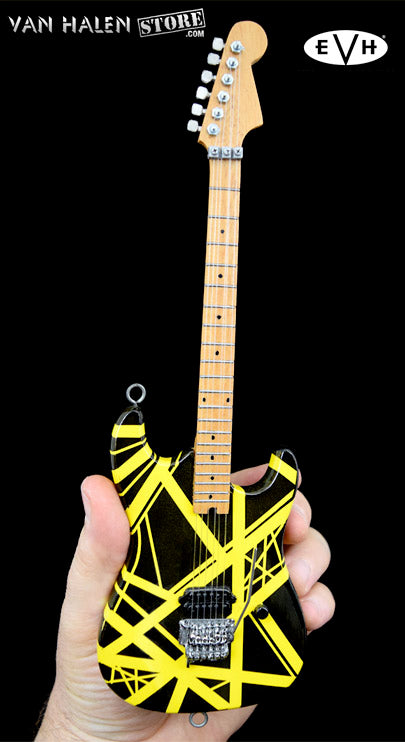 EVH Black and Yellow Mini Guitar