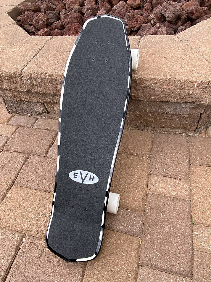 EVH White & Black Stripes Skateboard