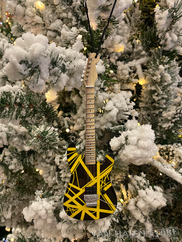 EVH Black & Yellow Guitar Ornament