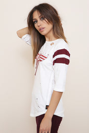 Women's Vintage Football Tee