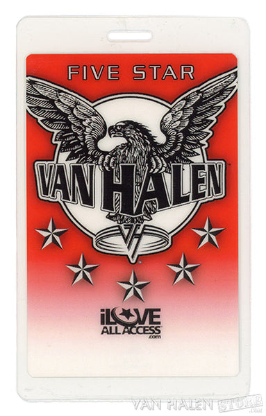 Five-Star Laminated Backstage Pass