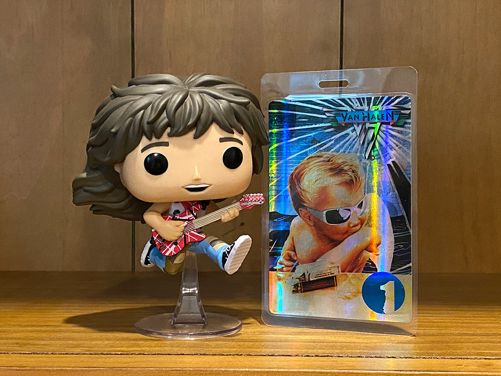 1984 Baby w/ Sunglasses Holographic Laminated Backstage Pass