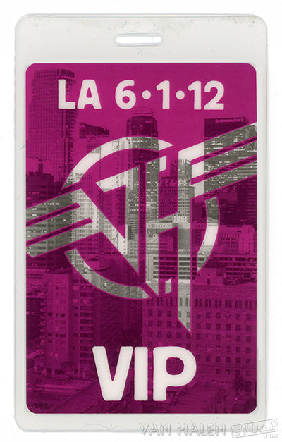 Los Angeles Laminated Backstage Pass, Purple