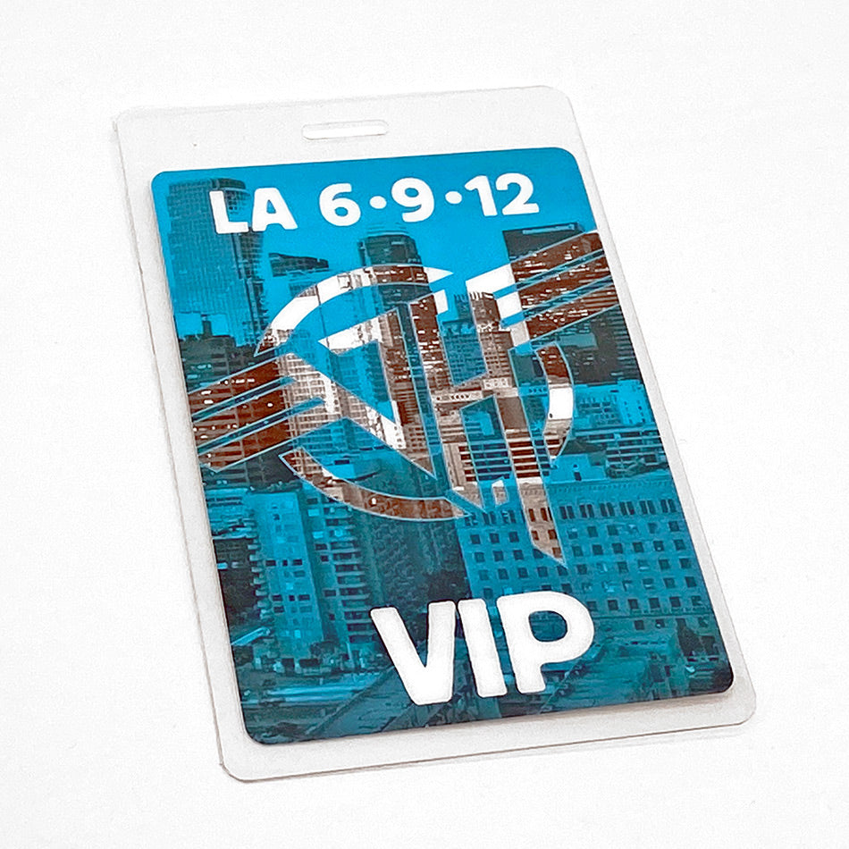 Los Angeles Laminated Backstage Pass, Blue