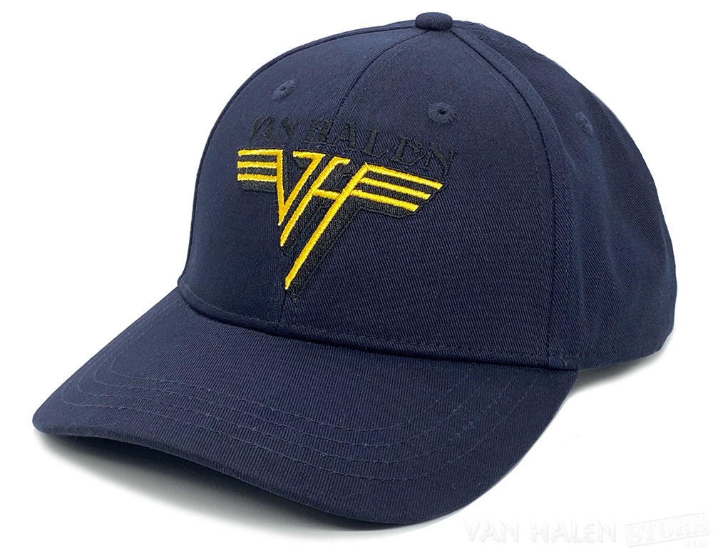 Yellow Logo Navy Baseball Cap