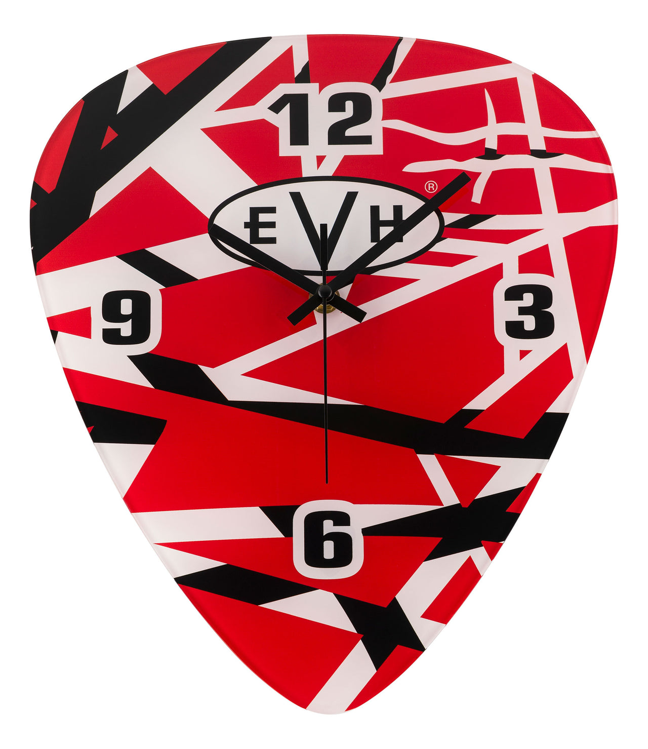 EVH Striped Guitar Pick Wall Clock