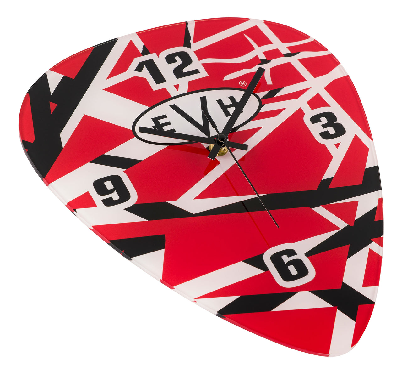 EVH Striped Guitar Pick Wall Clock