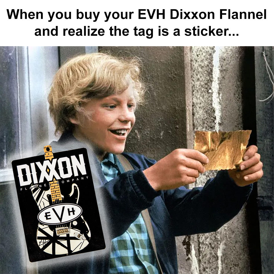 Eddie Van Halen Youth Eruption Dixxon Flannel