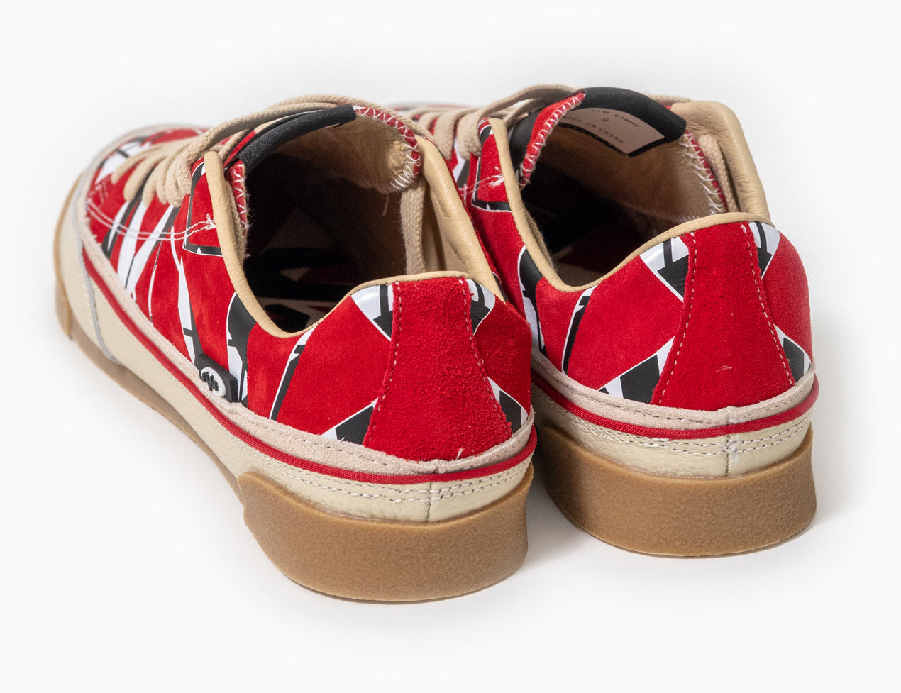 Eddie Van Halen Striped Leather Sneakers