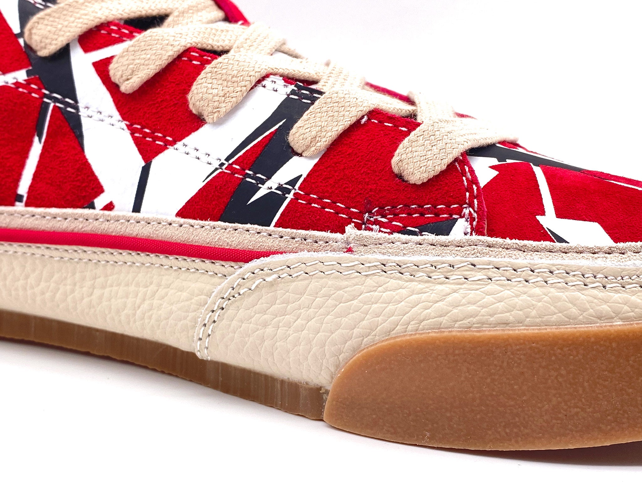 Eddie Van Halen Striped Leather Sneakers