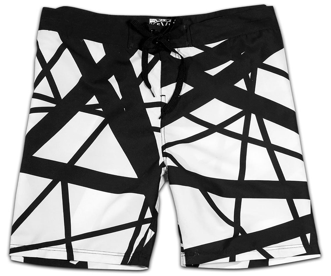 White & Black '78 Board Shorts