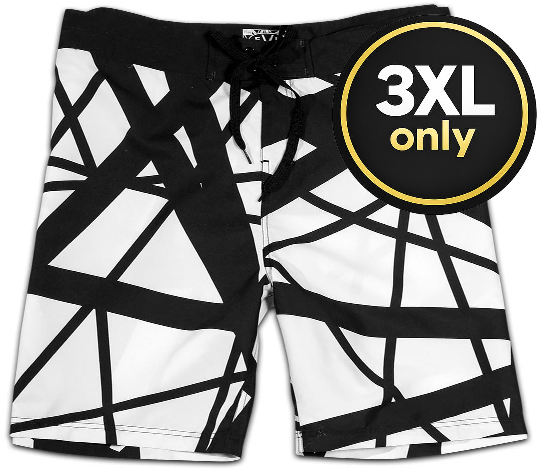 White & Black '78 Board Shorts