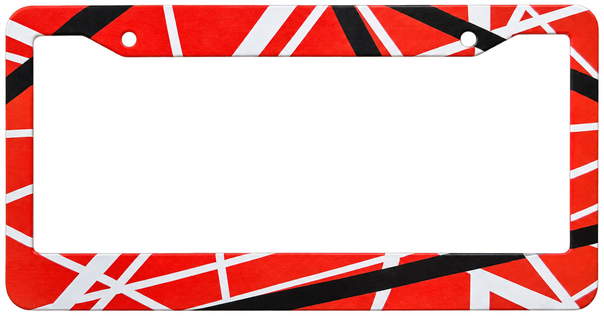 EVH Stripes Metal License Plate Frame
