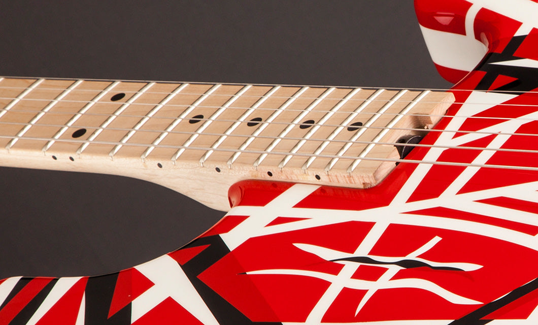 Eddie Van Halen Striped Series Electric Guitar — Red with Black Stripe