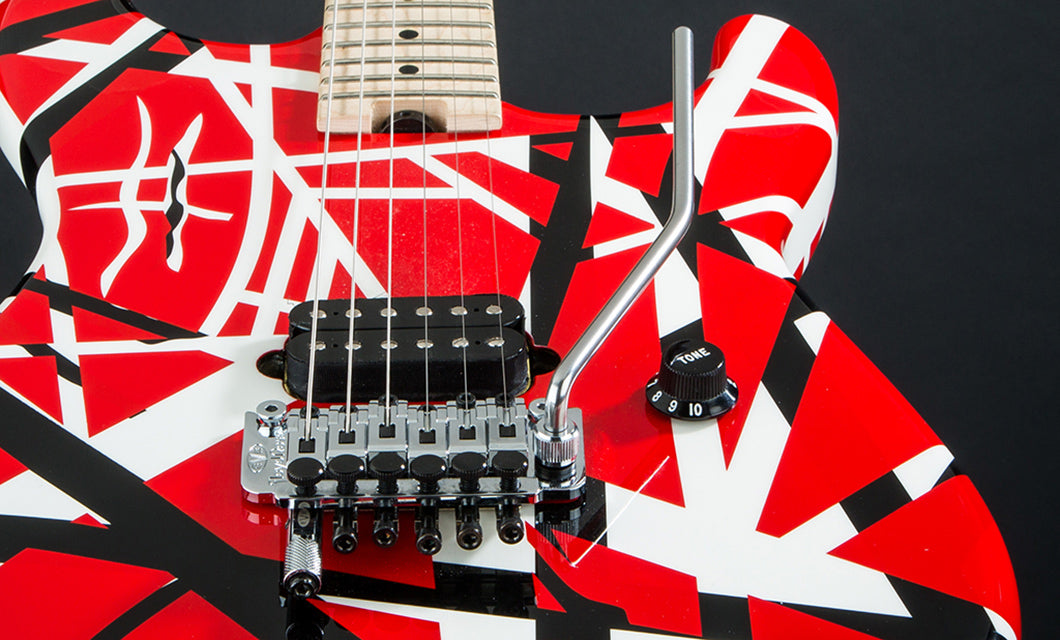 Eddie Van Halen Striped Series Electric Guitar — Red with Black Stripe