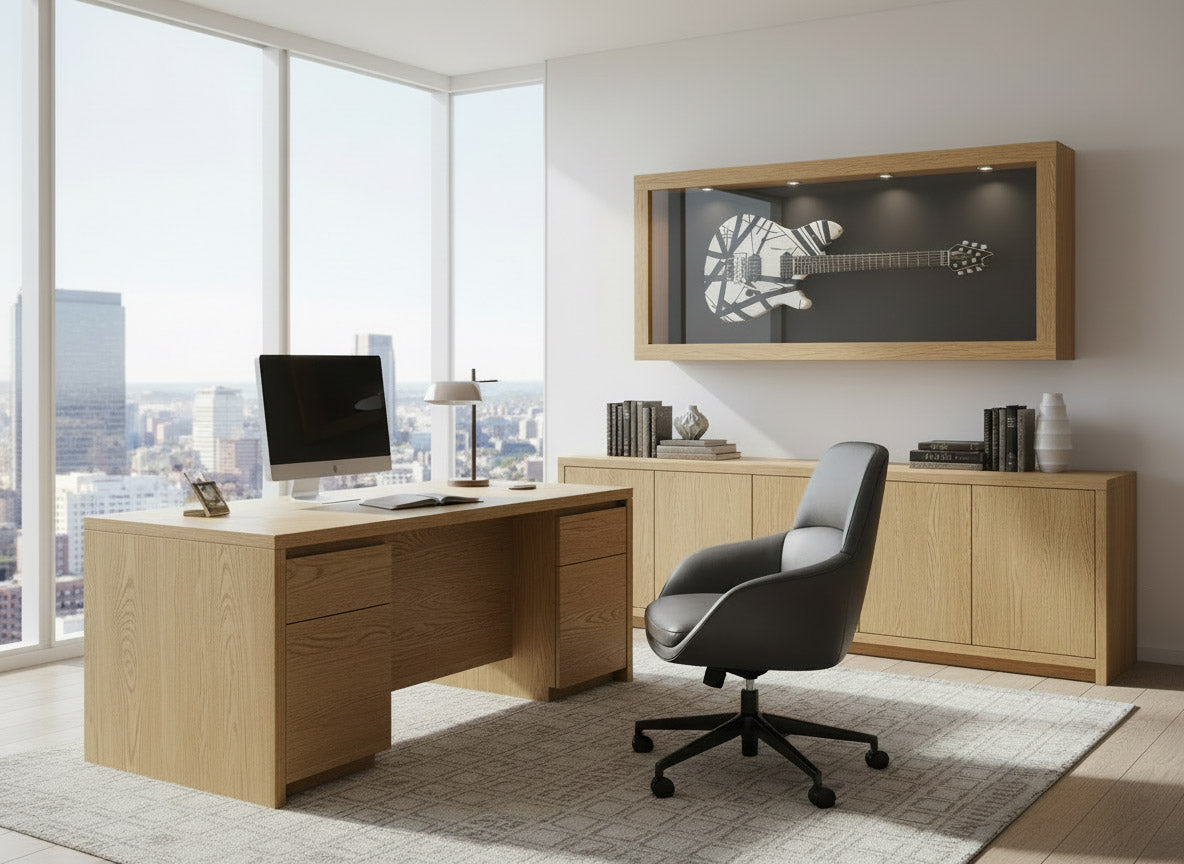 Wolfgang Special Striped EVH Guitar in Black & White