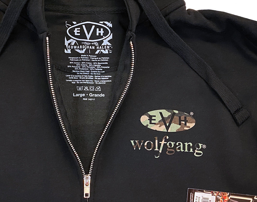 EVH Wolfgang Black & Camo Zip-Up Hoodie