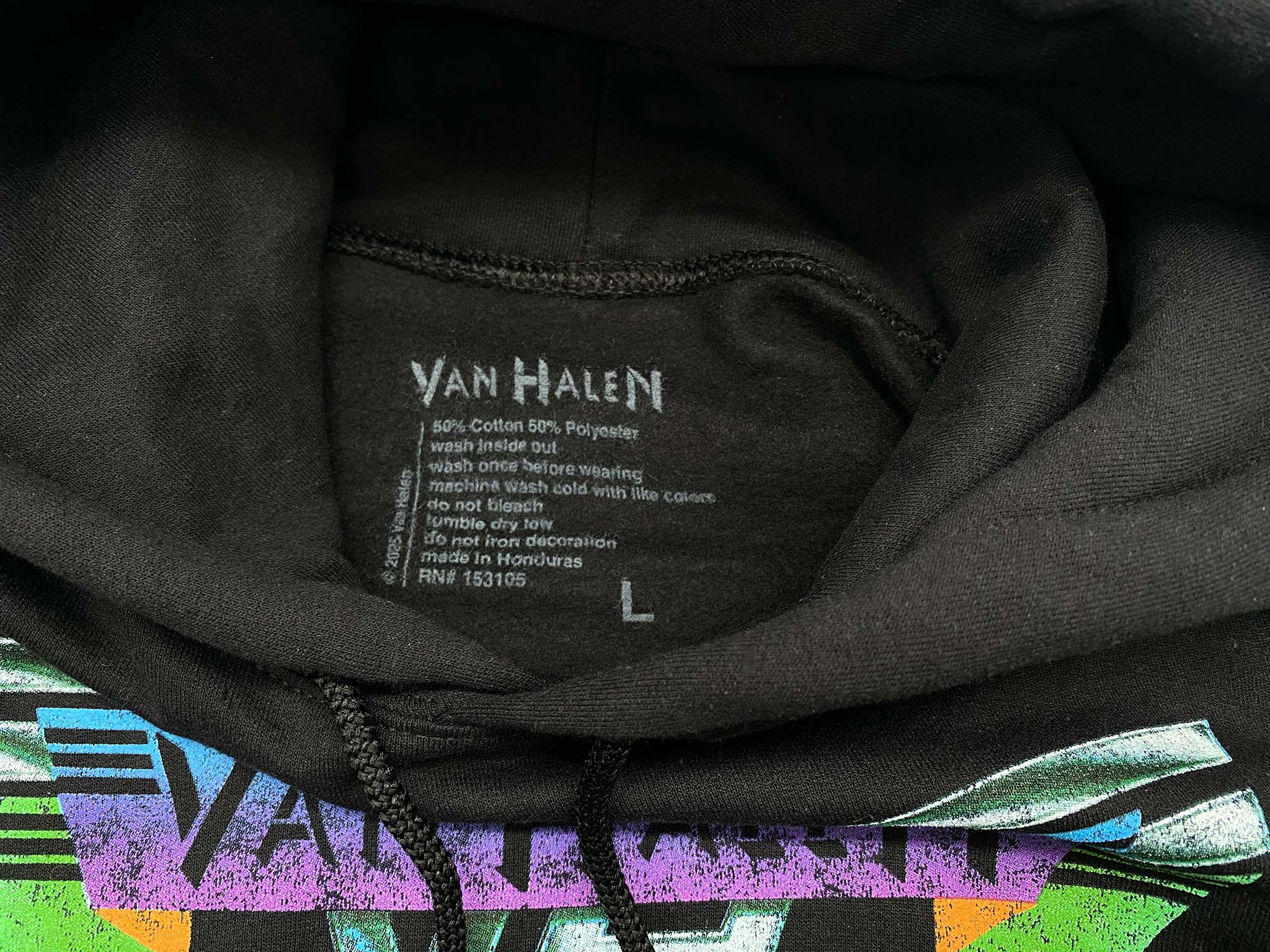 Original Van Halen Logo Pullover Hooded Sweatshirt