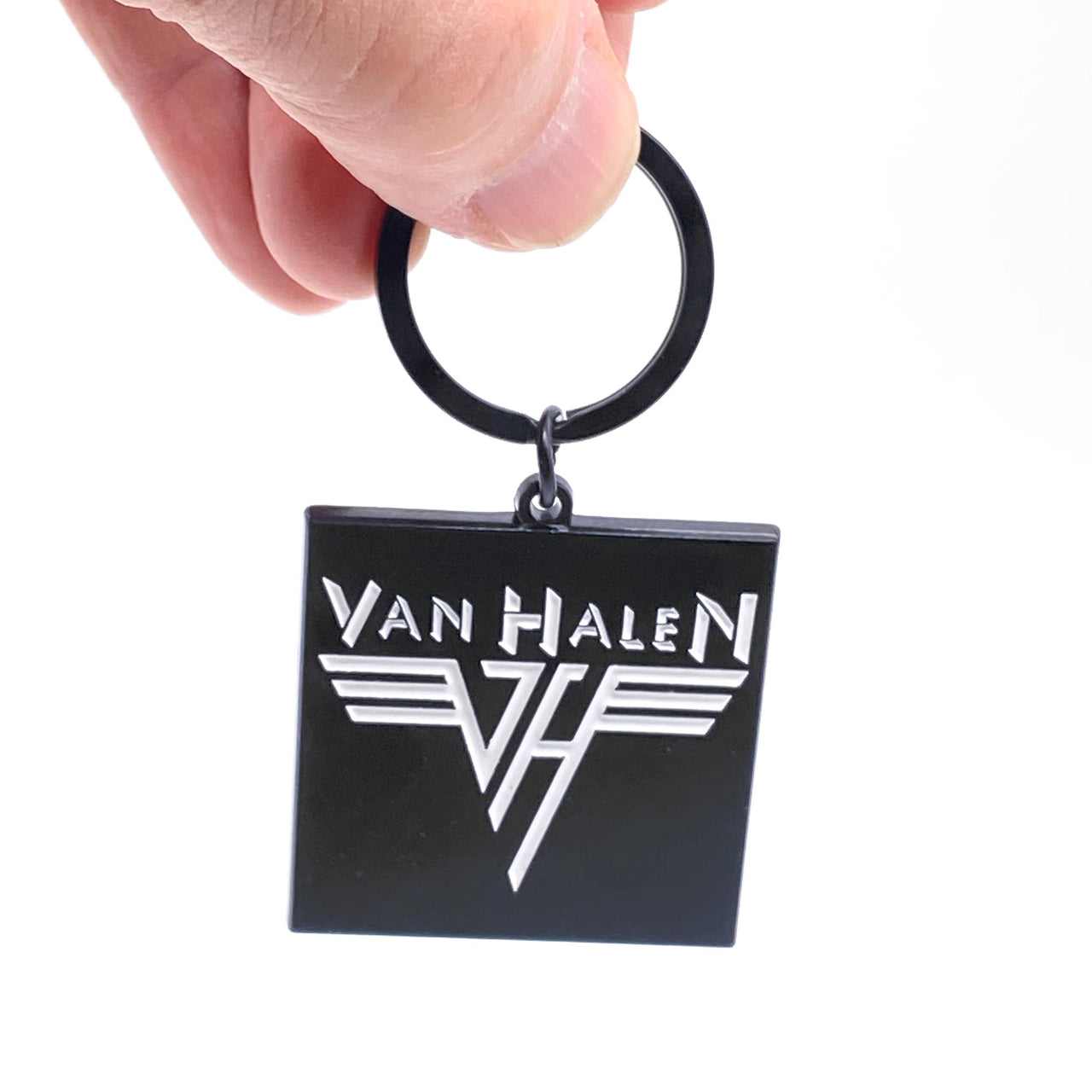 Enamel-Filled Logo Keychain