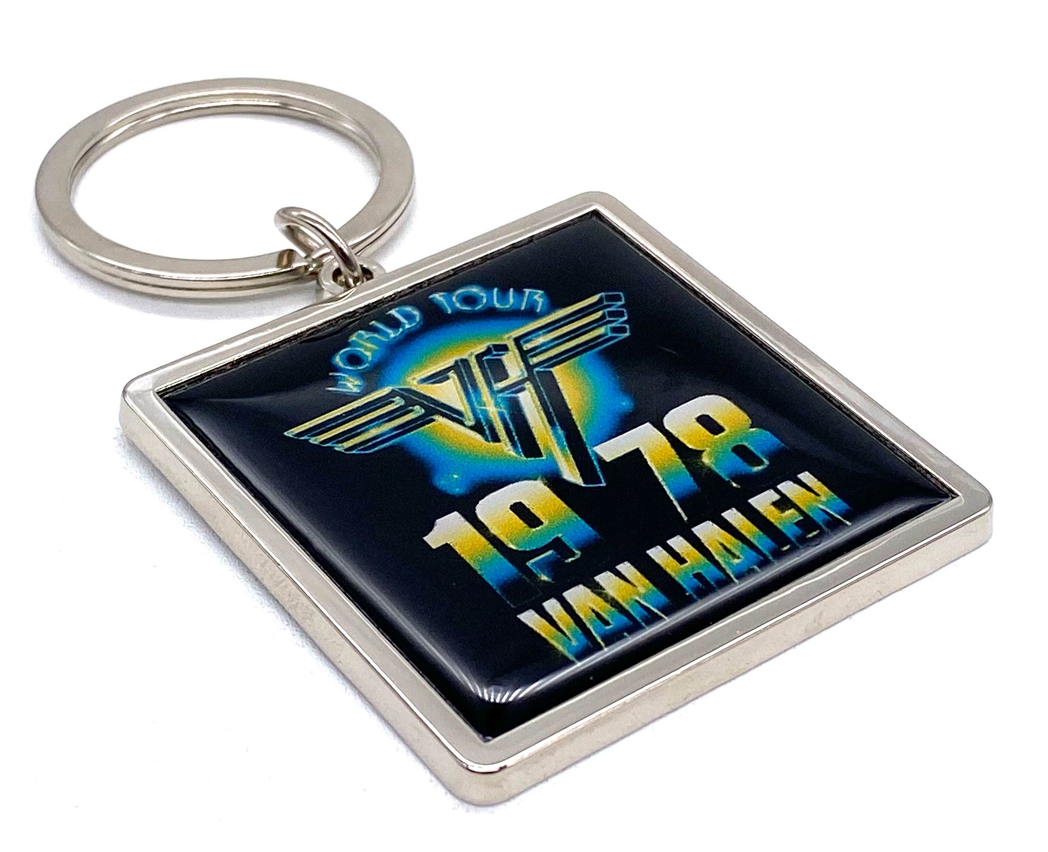 ヴァン・ヘイレン Van Halen Logo Enamel Keychain 4-Pack