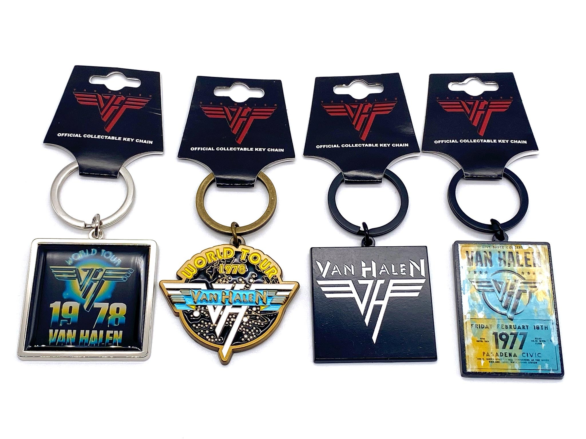 Van Halen Logo Enamel Keychain 4-Pack