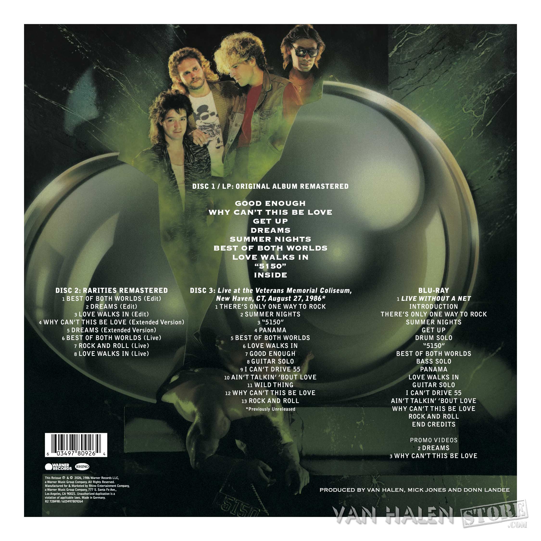 5150 (Expanded Edition) Deluxe LP/3CD/Blu-ray Set