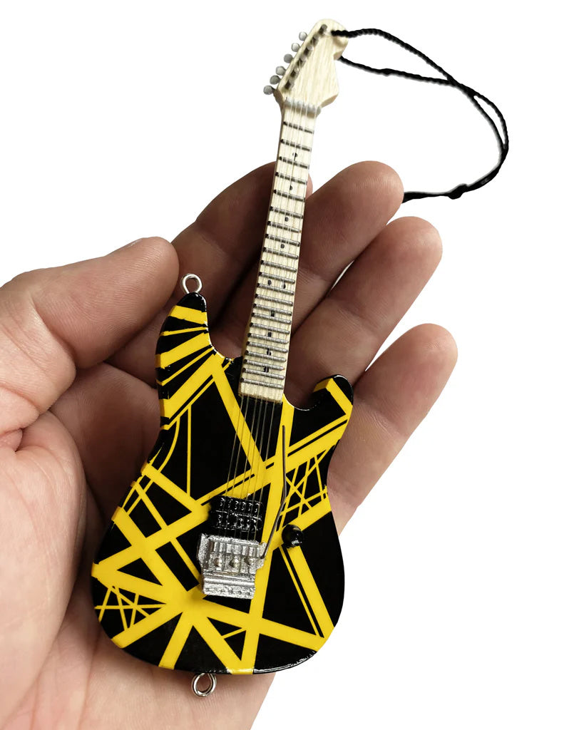 EVH Black & Yellow Guitar Ornament
