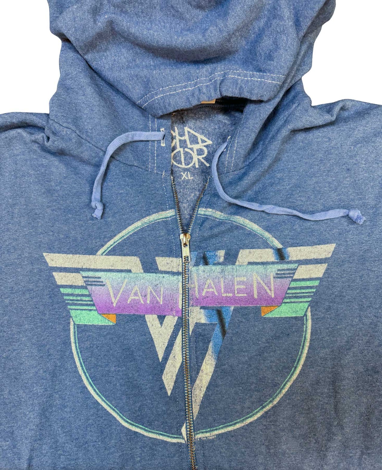 Vintage Blue Zip Hoodie by Chaser LA