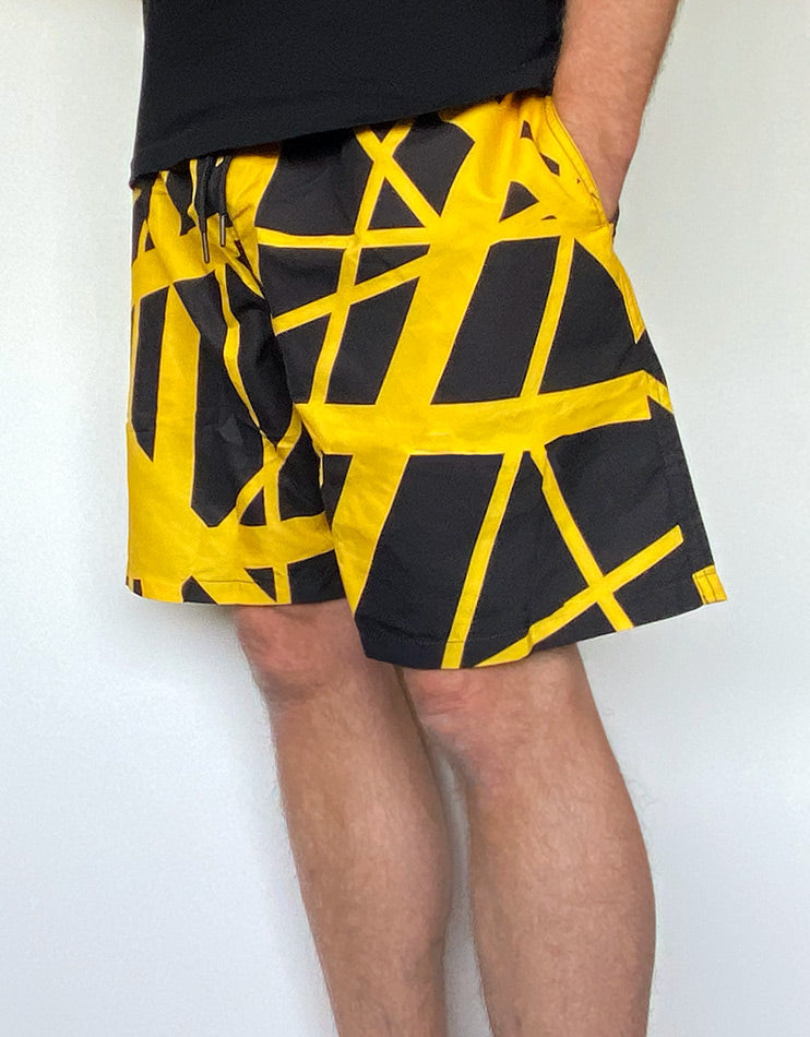 Black/Yellow Swim Shorts