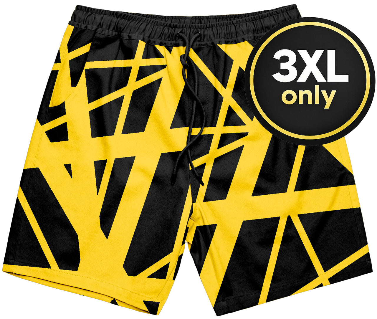 Black/Yellow Swim Shorts