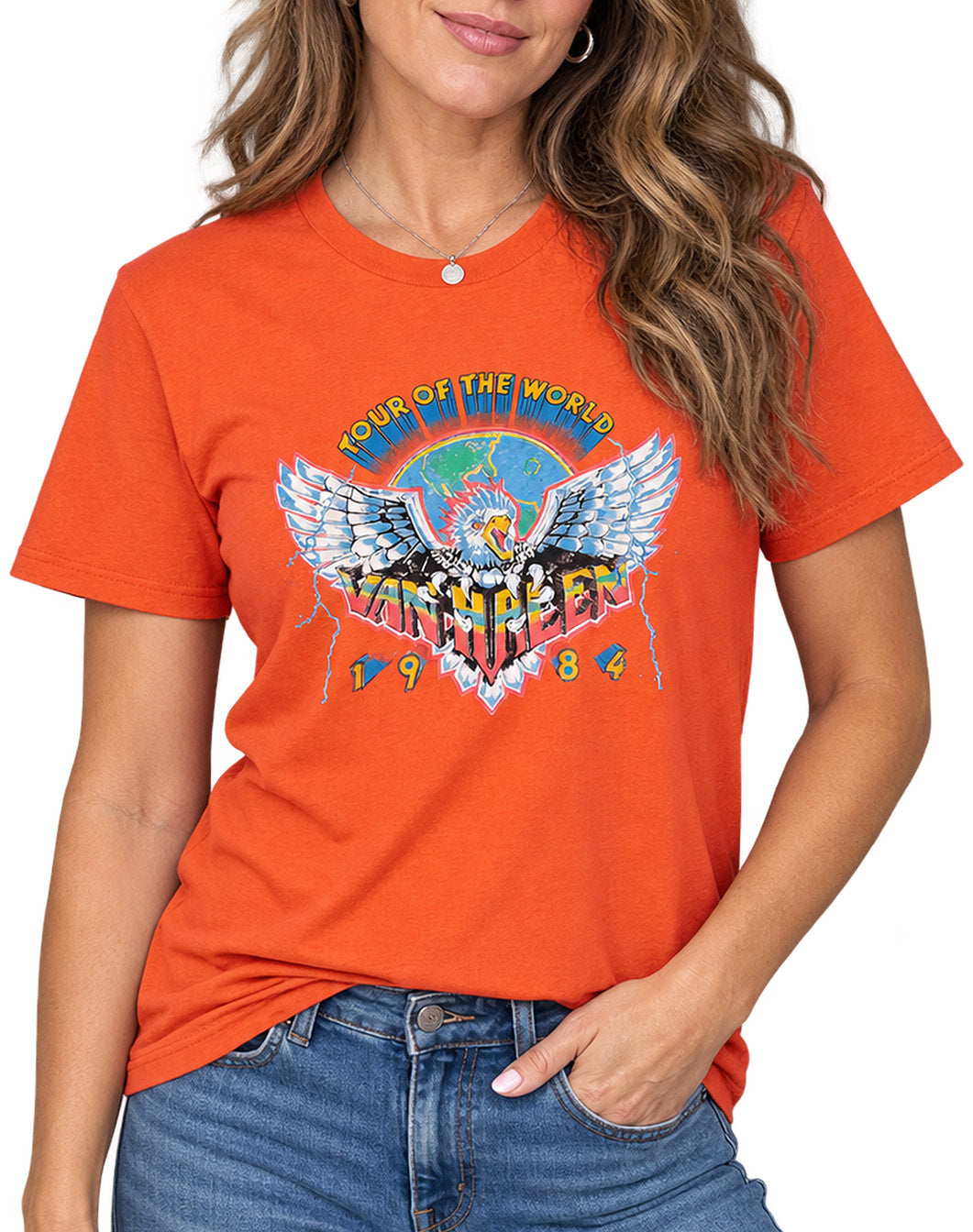 Orange 1984 Eagle Tee