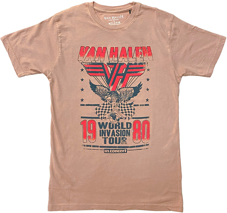VAN HALEN　ヴァン ヘイレン　ツアーT　ヴィンテージ　Hanes　USA 1980 World Invasion Shirt