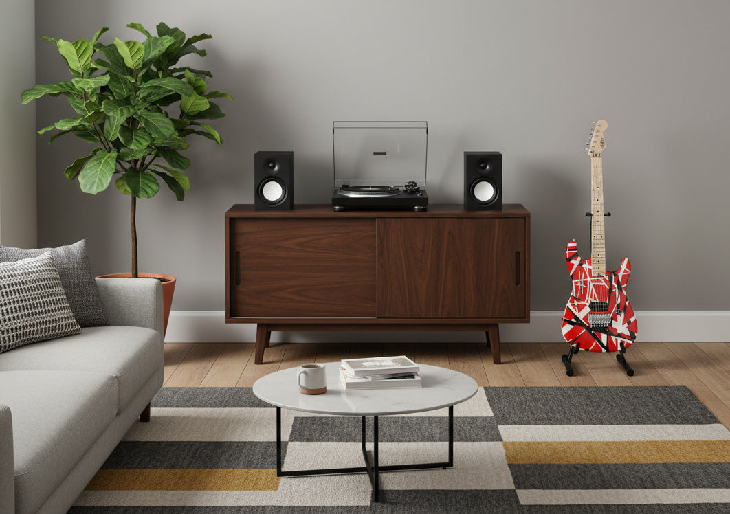 Eddie Van Halen Striped Series Electric Guitar — Red with Black Stripes