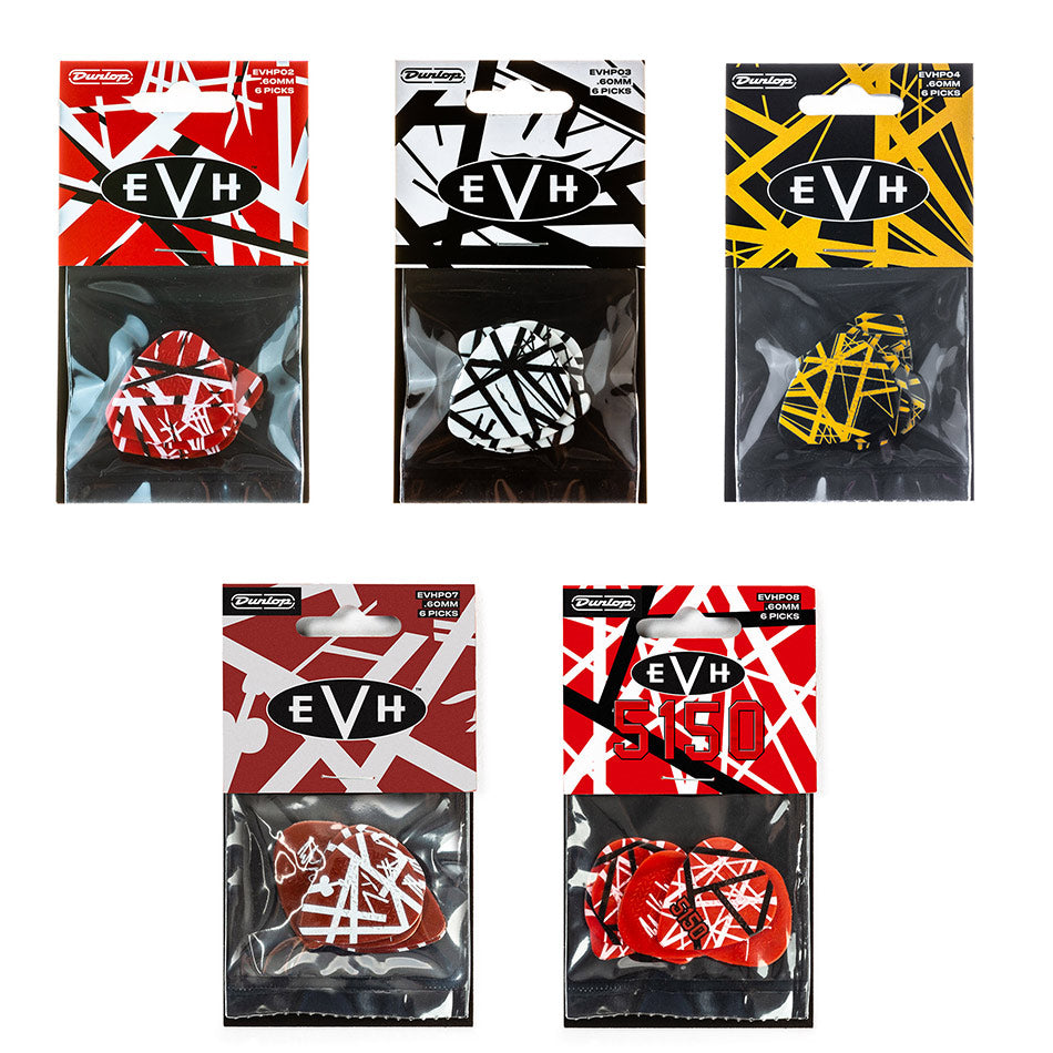 All 5 EVH Player's Packs Guitar Picks