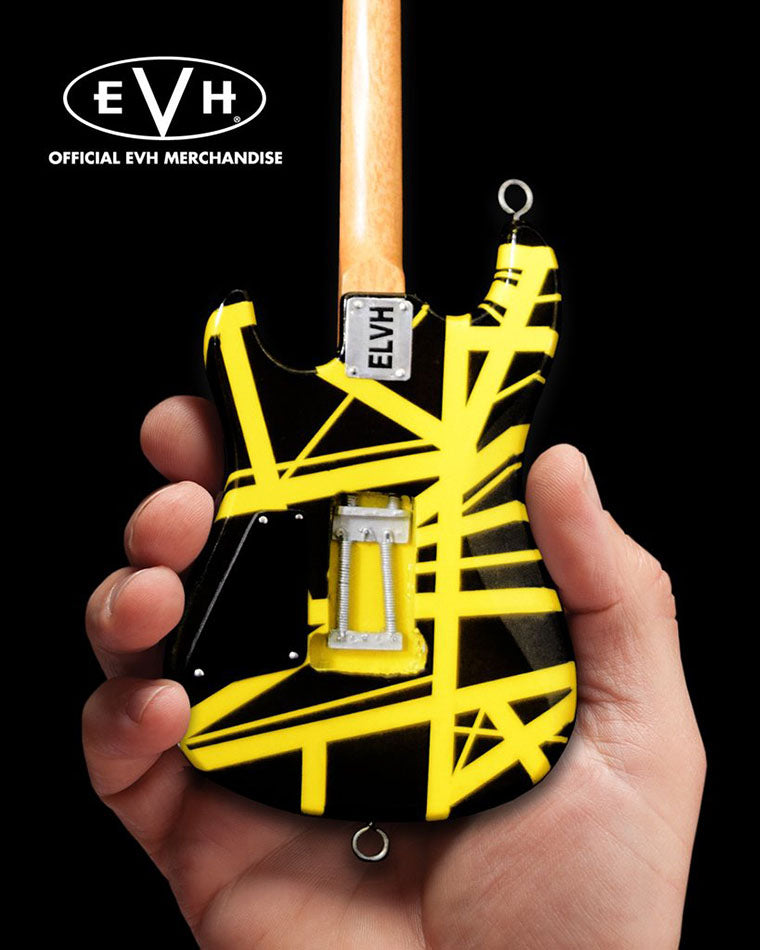 EVH Black and Yellow Mini Guitar
