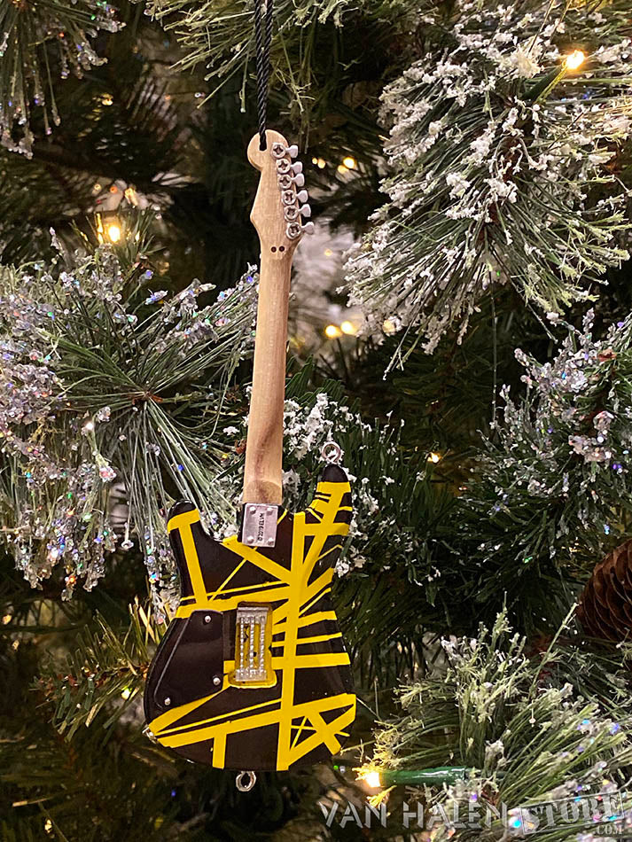 EVH Black & Yellow Guitar Ornament
