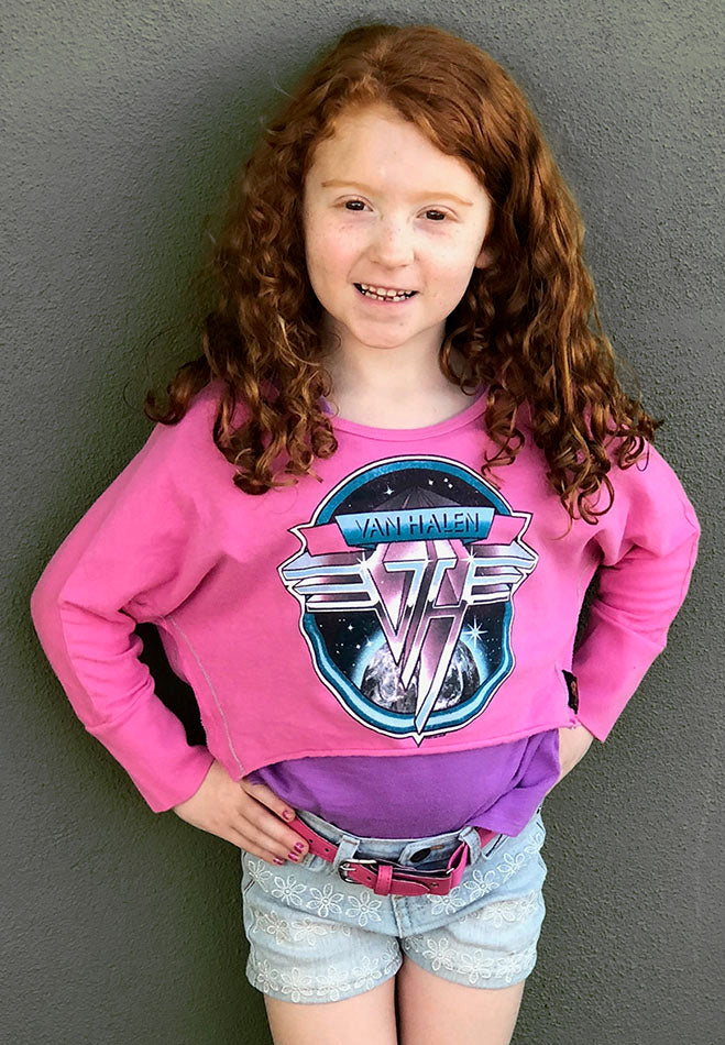 Girl's Pink Van Halen Tee