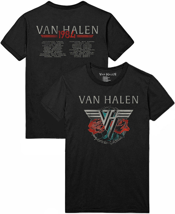 Van Halen Barbed Wire & Roses Tour Shirt