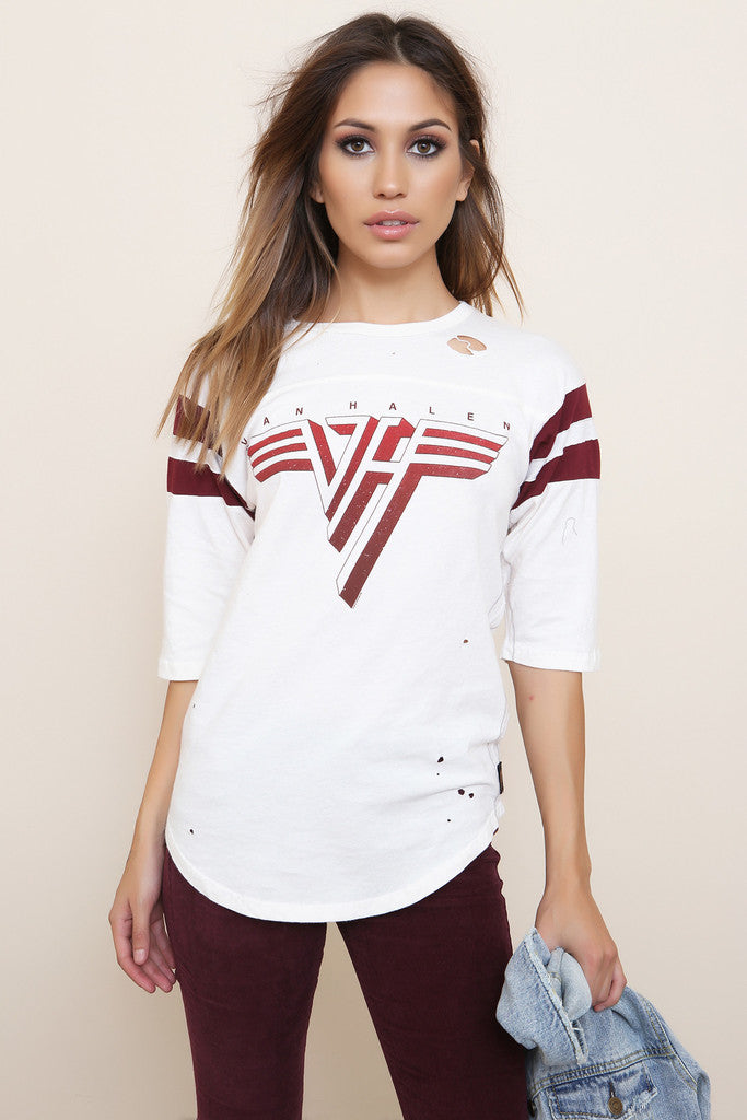 Women's Vintage Football Tee