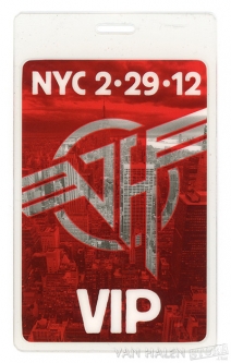 New York City Laminated Backstage Pass, Red