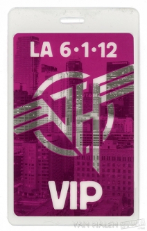 Los Angeles Laminated Backstage Pass, Purple