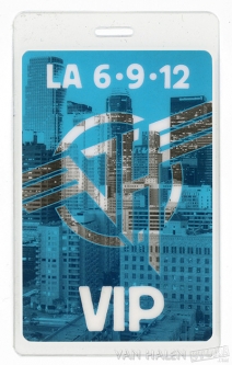 Los Angeles Laminated Backstage Pass, Blue