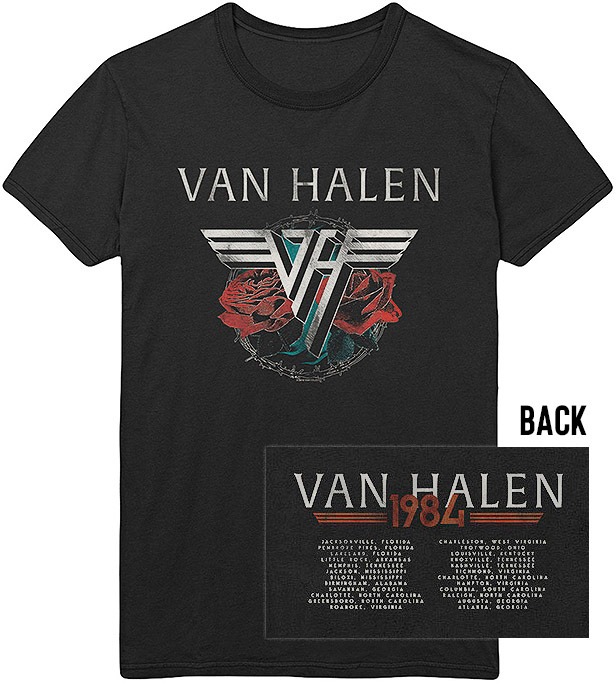 Barbed Wire & Roses Tour Shirt: Van Halen Store